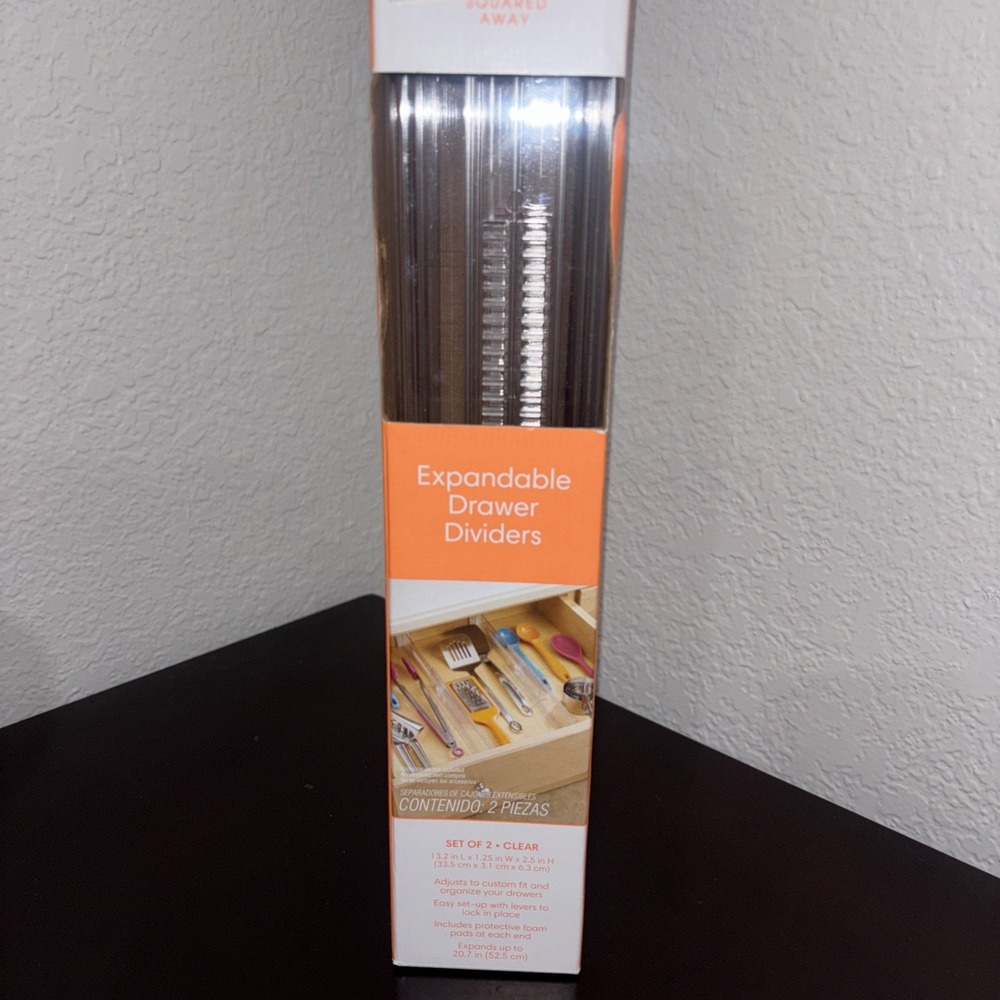 Squared Away Deep Expandable Drawer‎ Dividers Brand New